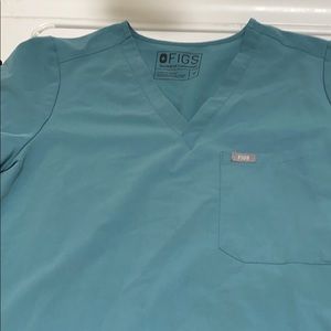 Hydro green FIGS scrub top